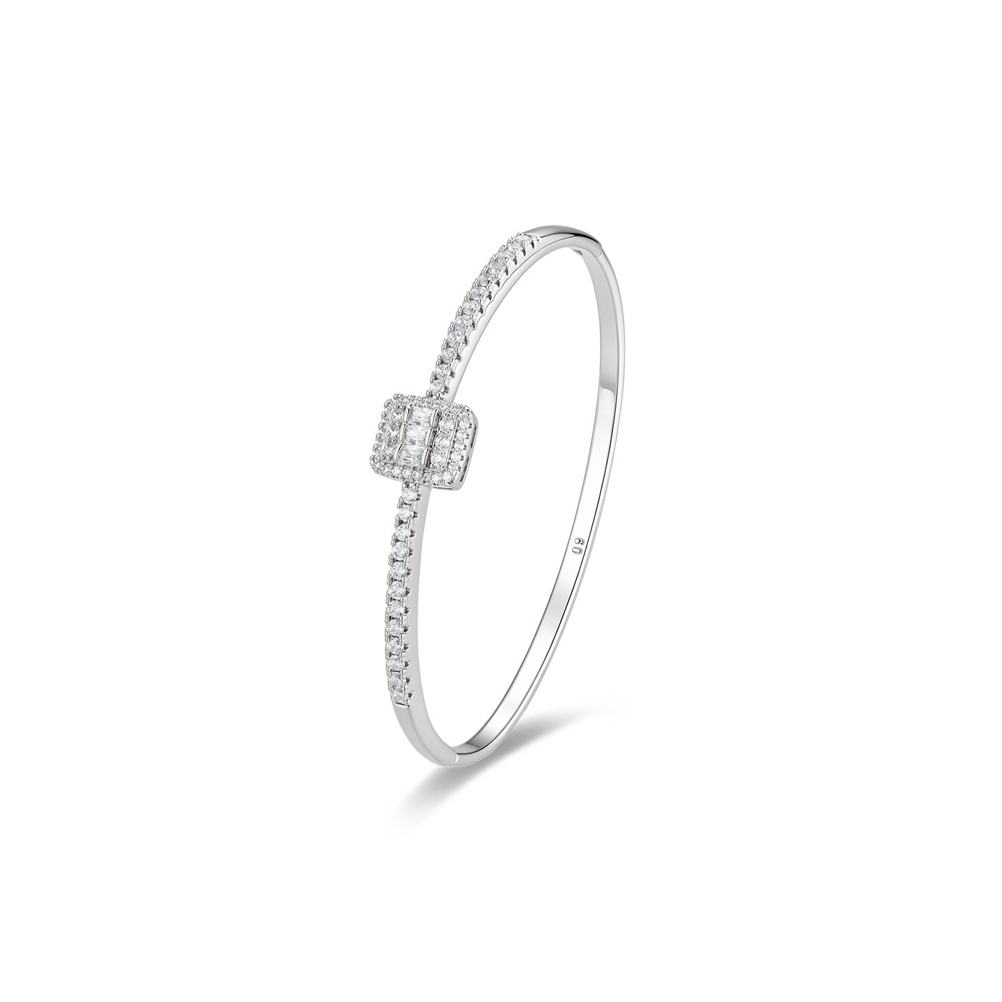Pulsera con Gemas Incrustadas para Mujer, Aleación de Cobre, Geométrica, Galvanizada image 6