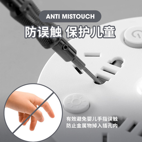 Two-pin socket table lamp two-hole American standard wiring board two-terminal plug-in strip with USB two-hole plug-in board with line 2-pin European standard