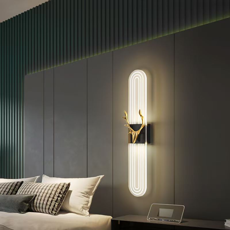 Lámpara de pared interior de estilo europeo simple dormitorio de hotel pasillo decoración lámparas de pared creativas lámparas Zhongshan lámparas