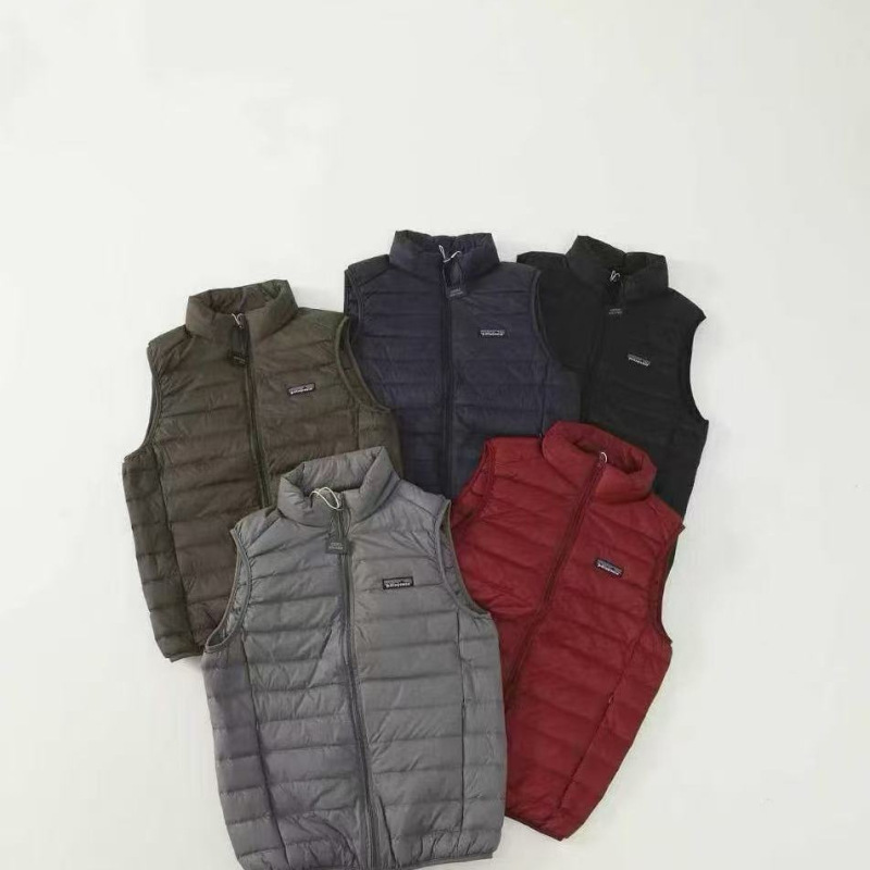 Pata foldable American-style outdoor business casual ribbed warm down vest, lightweight outerwear Pata foldable American-style outdoor business casual ribbed warm down vest, lightweight outerwear