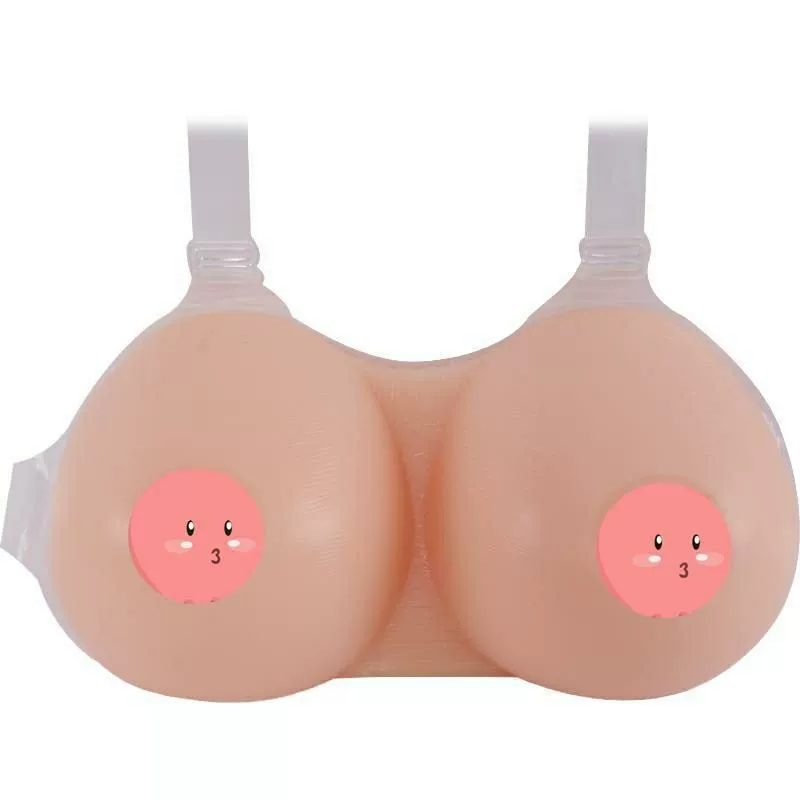 Silicone breast, straps, lifelike breast prosthesis, for transsexuals, cosplay