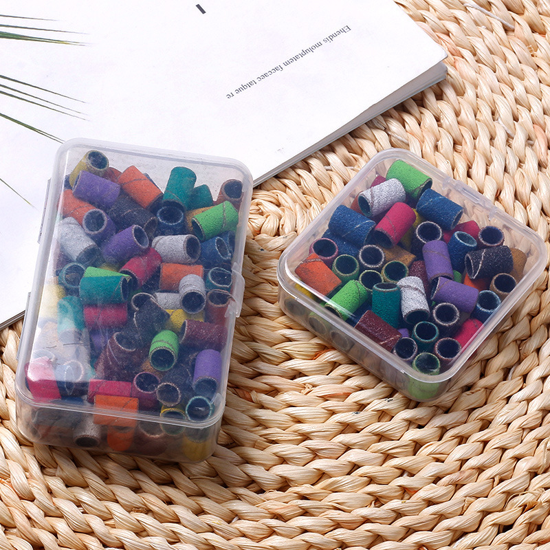 Anillo de lija de pulido de uñas, anillo de lija de pulido de pulido de color especial para máquina de pulido