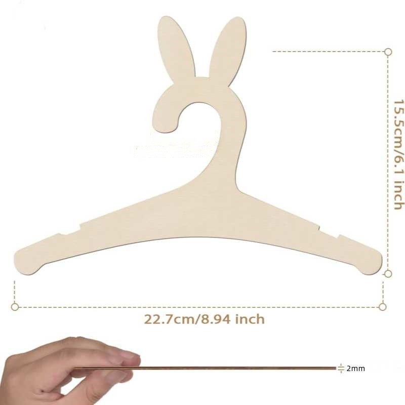 Colgador de ropa infantil de madera con diseño de oso de Amazon Tiktok, decoración colgante para el armario del cuarto infantil. image 9