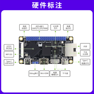 J8 Development Board Luban Artificial Intelligence Learning Board 6635 Card Raspberry Pi Computer Rk0Linux to G3