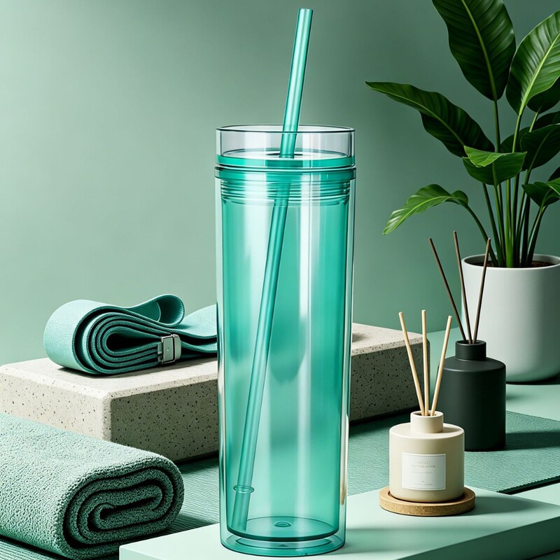 Transparent Straight Drinking Straw Cup for Those Who Value Cleanliness, Single-Layer, Clean and Tidy with No Dead Corners, Easy to Clean Water Cup Transparent Straight Drinking Straw Cup for Those Who Value Cleanliness, Single-Layer, Clean and Tidy with No Dead Corners, Easy to Clean Water Cup