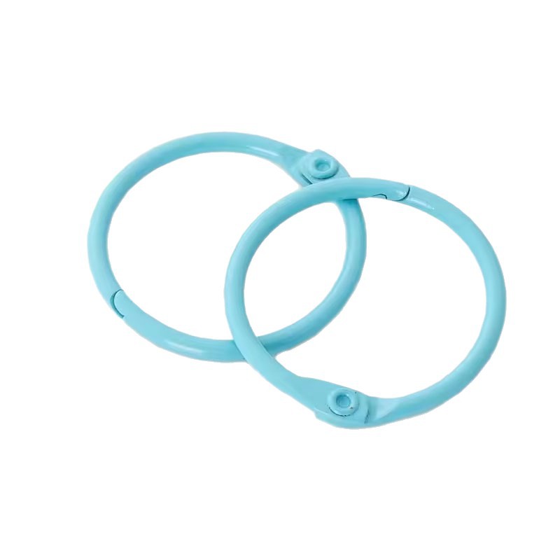 llavero de color enlazado anillo de libro DIY accesorios accesorios de joyería anillo de metal anillo de apertura móvil anillo image 6