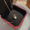 Advanced necklace stainless steel, universal pendant, chain for key bag , accessory, European style, high-quality style, light luxury style, wholesale