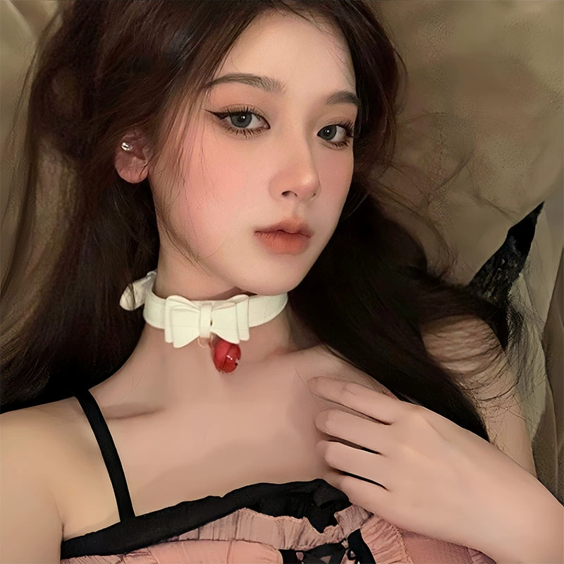 К chokер с бантами, ожерелье, sexy маленький колокольчик