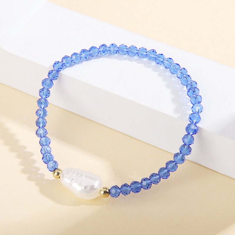 1 Piece Simple Style Geometric Glass Plating Unisex Bracelets