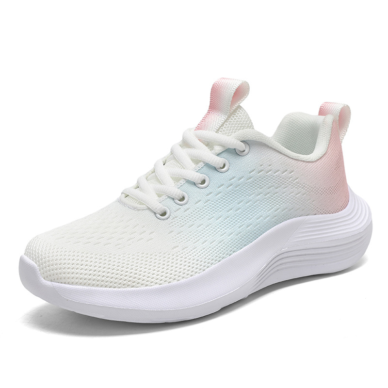 2026 primavera nuevos zapatos de tela de mujer cómodos zapatos deportivos de malla transpirables de moda simple zapatos casuales de mujer