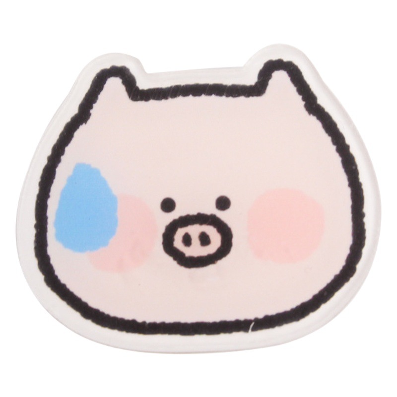 Emoji sudor expresión broche de acrílico al por mayor de dibujos animados lindo pequeño animal insignia DIY parche horquilla Accesorios