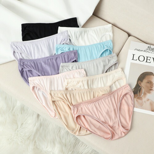 Silk Bra and Panties Set for Women - Yuyue Comfortable Bra with No Underwire, Lightweight and Breathable Silk Bra and Panties
