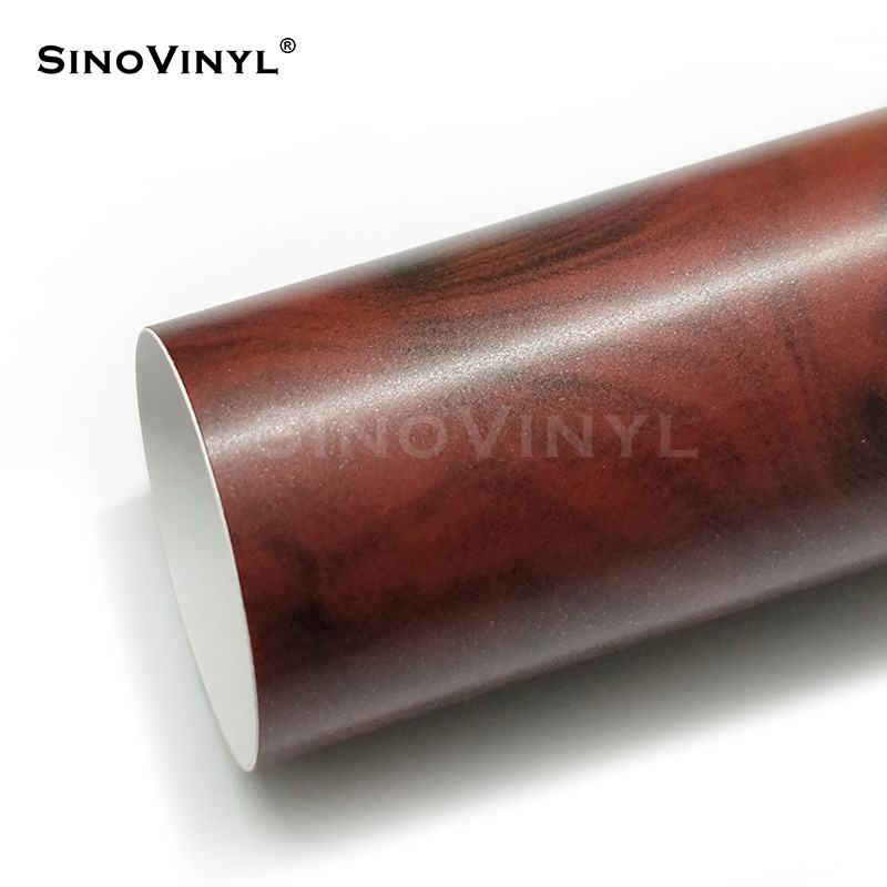 Carlake grano de madera cambio de color película pera flor madera decoración interior cambio de color Acacia madera central control pegatina simulación película de madera