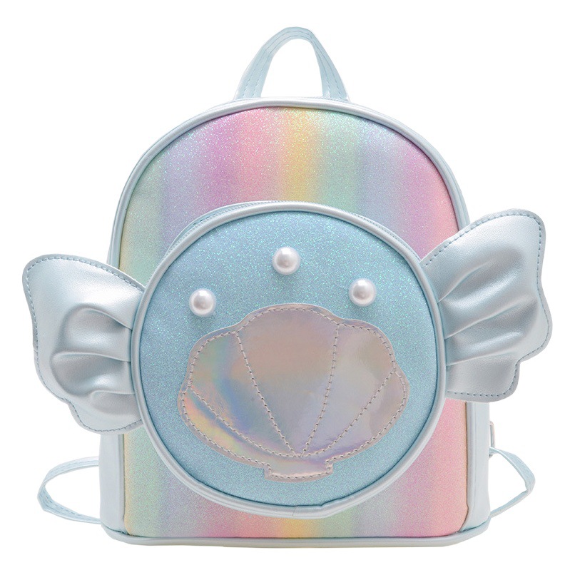 Pequeño bolso de los niños Linda niña pu alas mochila occidental princesa viaje mochila niña escuela