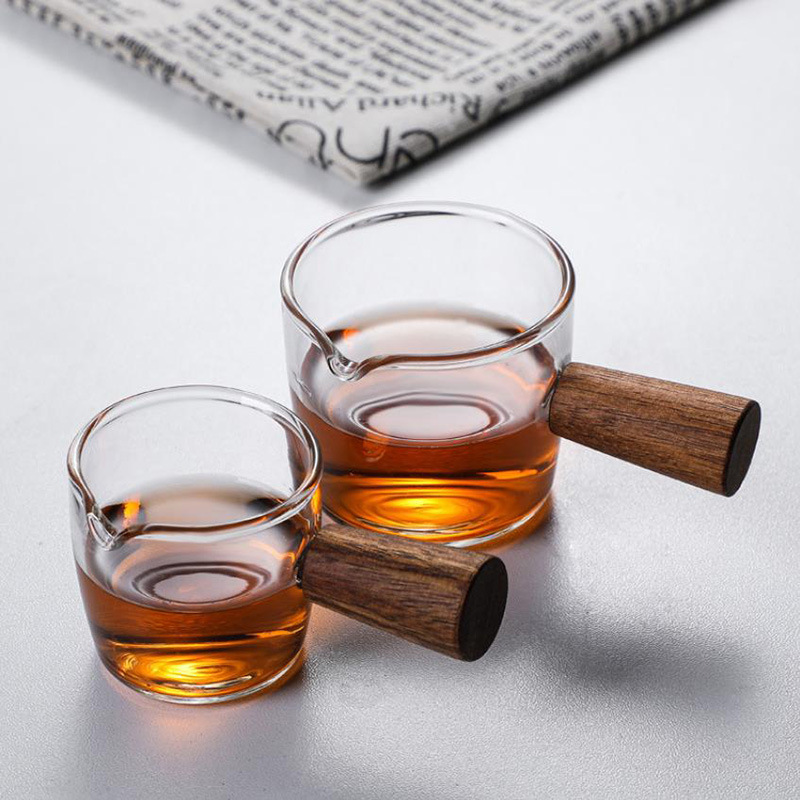 Transparent small glass for home use