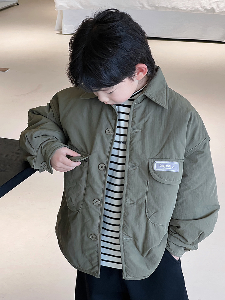 Ropa de niños, ropa de algodón para niños gruesa, invierno 2024 nuevos productos coreanos, chaqueta de invierno al por mayor