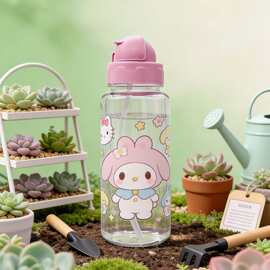 食品接触级透明单层塑料吸管水杯提绳便携