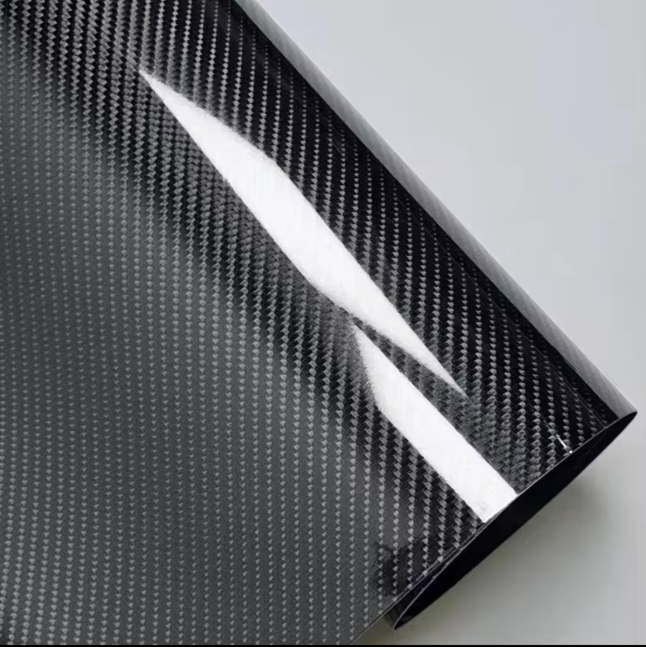 Car Pet Simulated Carbon Fiber Color-Changing Film Matte Glossy Black Gold Silver 3D 4D 5D Carbon Fiber Pattern Car Color-Changing Film