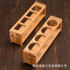 实木置物架厨房用品调料瓶油瓶整理架简约圆形方形厨房置物架