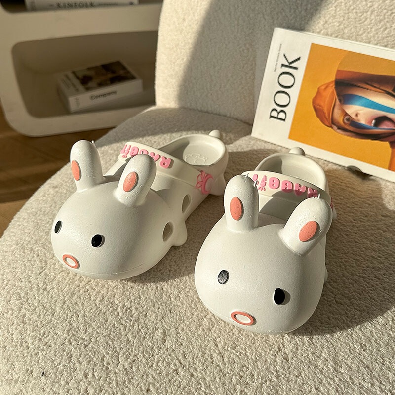 Pvc Cute Bunny Clogs for Girls, Summer Outdoor and Home Use, Non-Slip and Odor-Resistant Sandals Pvc Cute Bunny Clogs for Girls, Summer Outdoor and Home Use, Non-Slip and Odor-Resistant Sandals