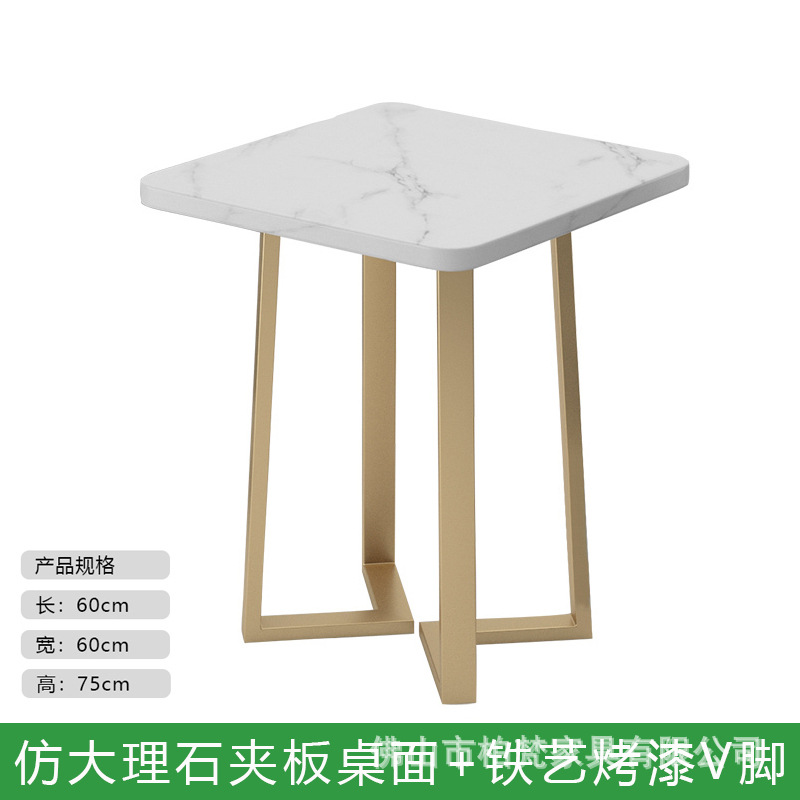 Mesa de mesa de leche personalizada mesa redonda de mármol tabla de roca mesa de comedor rápida mesa de comedor comercial