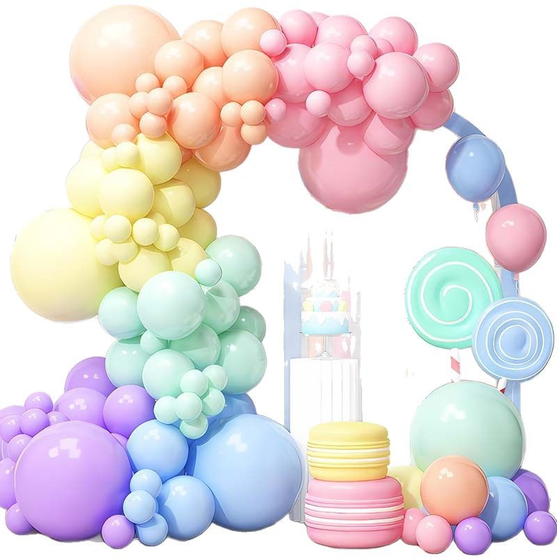 Transfronterizos Amazon Retro Open Package Balloon Chain Party Decoration Scene Disposición de suministros