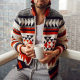 Foreign Trade New Men's Autumn and Winter Zipper Cardigan Jacket European and American Long Sleeve Lapel Jacquard Sweater for Men SY0012