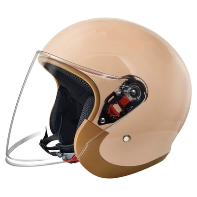 riding helmet, Motosiklet kaskı (dəbilqə) - l008-cinnamon-powder-naked-helmet