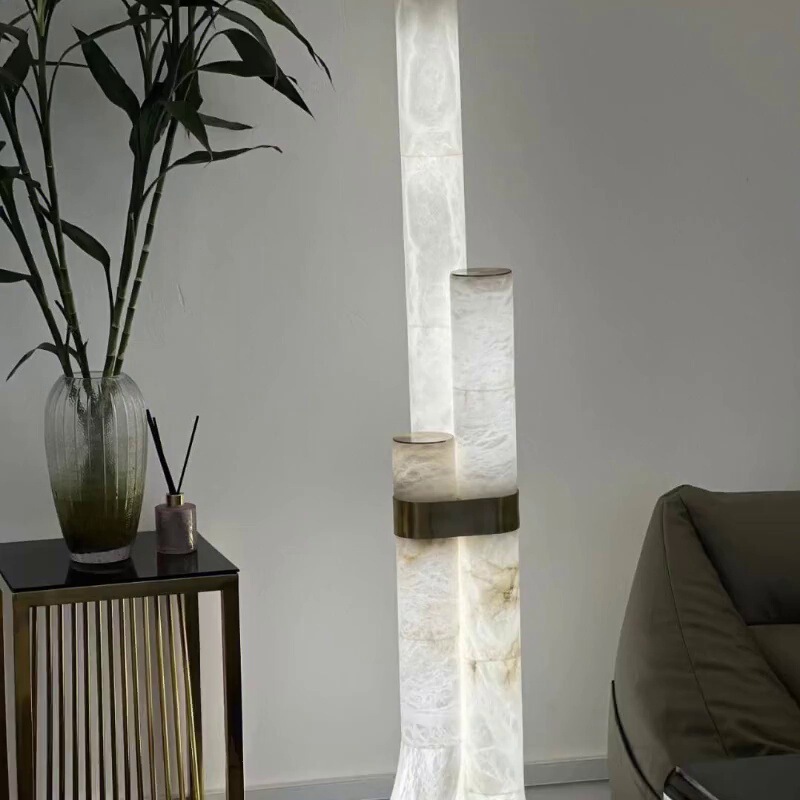 New imitation marble floor lamp designer decorative sofa living room bedroom high-end vertical floor lamp New imitation marble floor lamp designer decorative sofa living room bedroom high-end vertical floor lamp