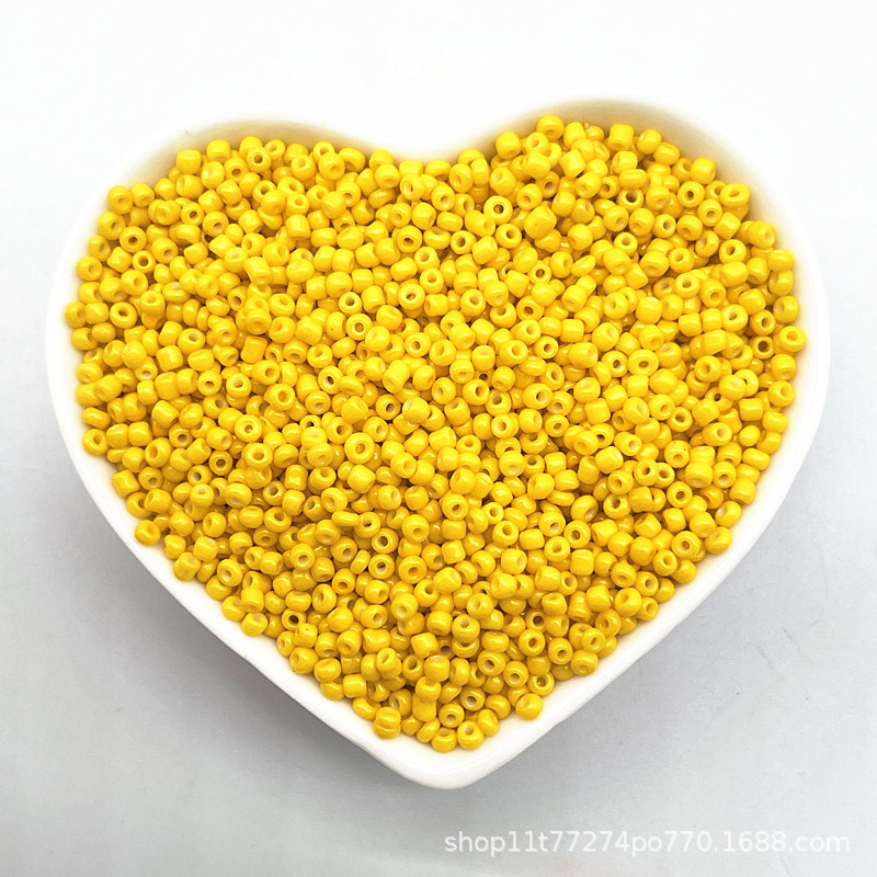 2/3/4mm color sólido vidrio pequeño arroz cuentas DIY hecho a mano collar pulsera joyería accesorios (15g un paquete)