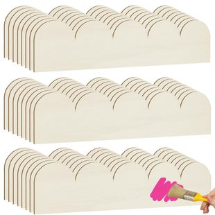 Cross-Border Fan-Shaped Wooden Skirting Decorative Wavy Wooden Decorative Strips Home Wall Furniture DIY Decorative Strips