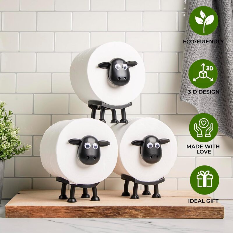 Cross Border Sheep Toilet Roll Holder Funny Sheep Toilet Paper Holder Home Creative Roll Paper Holder
