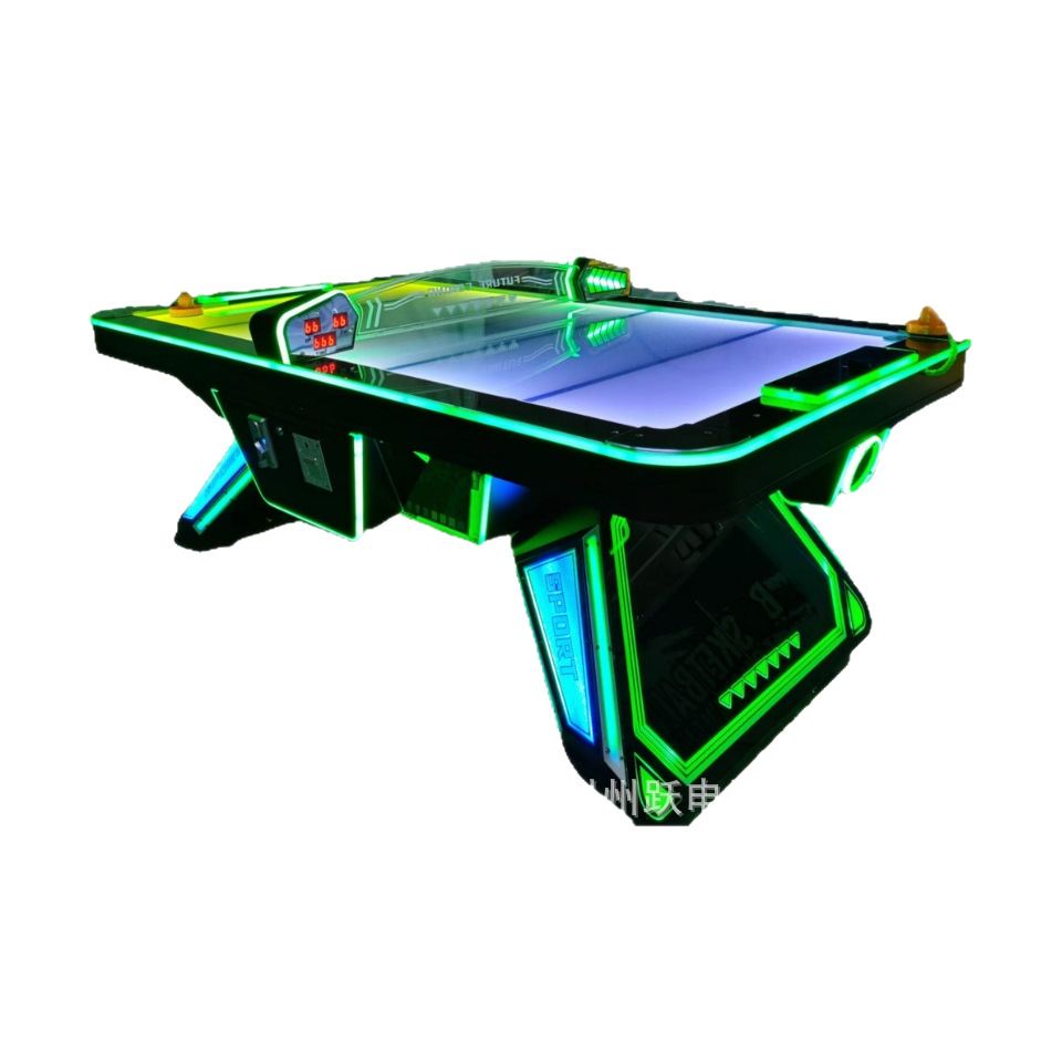 电玩城 商用亲子互动曲棍球游戏双人对战大型冰球投币气垫球厂家