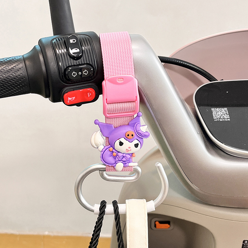 クレヨンしんちゃん電気自動車フックフロントユニバーサルかわいい漫画バッテリー車強力な耐荷重バッグフック|undefined