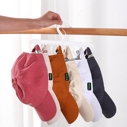 Hat rack, socks rack, rotatable 8-hanging windproof underwear rack, multi-functional home wardrobe storage