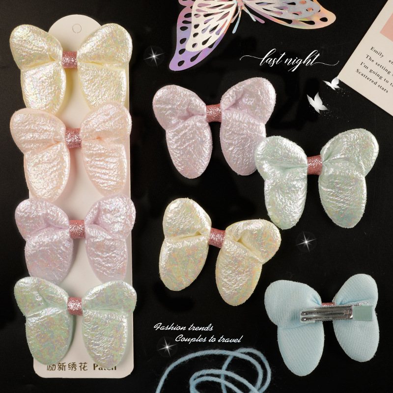 袜鞋帽装饰饰品发饰辅料蝴蝶结发夹配饰胸针刺绣手工diy布标布贴
