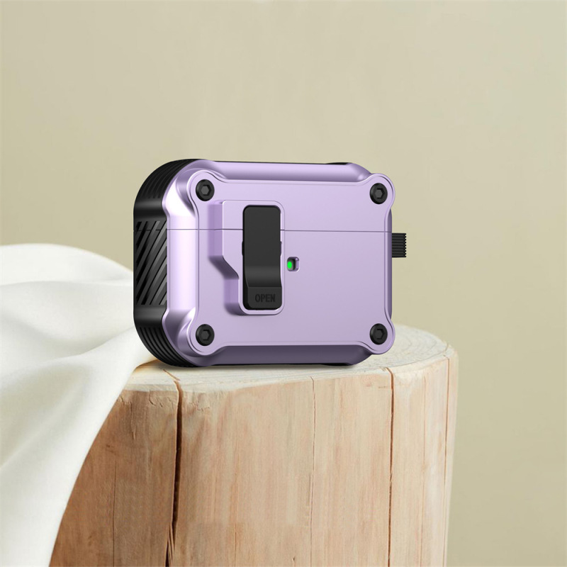 适用AirPods Pro3蓝牙耳机保护套 苹果airpoods4代壳磁吸自动开关|undefined