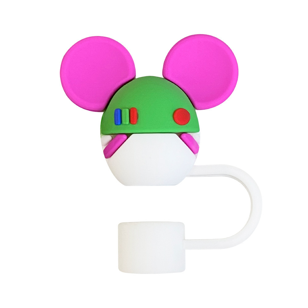 Calent Single Buzz Lightyear 10mm cubierta de cubierta de paja de goma suave cubierta de cubierta de paja Stanley cubierta de paja de polvo cubierta de paja