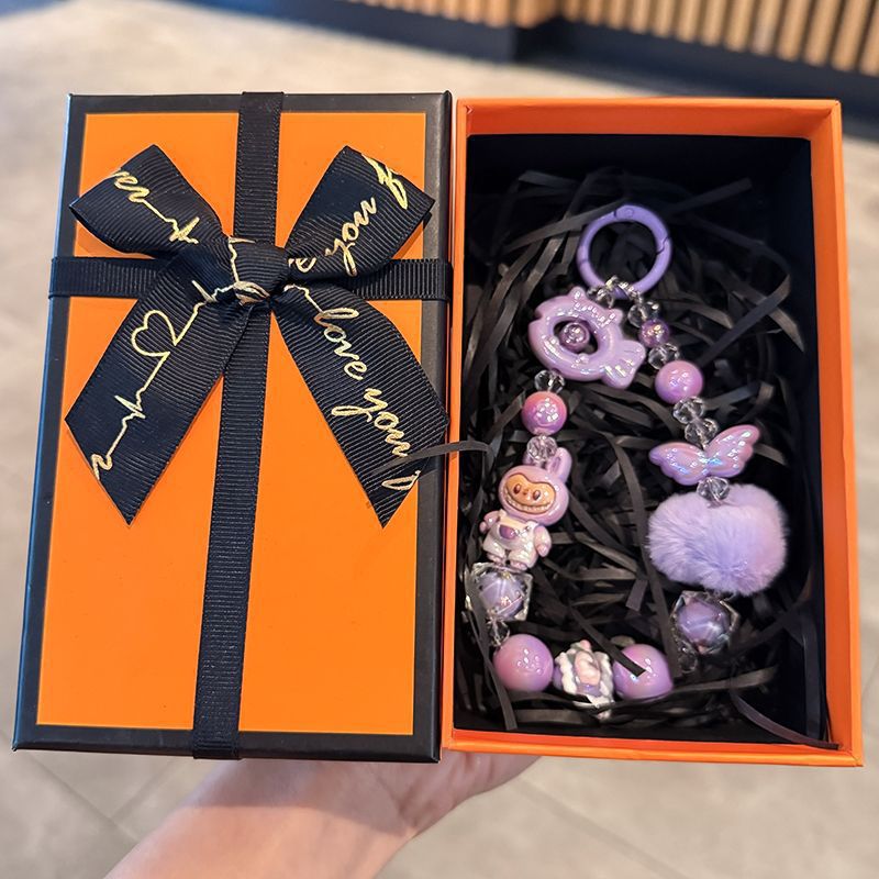 Bubble Matrabu bolso de cadena de teléfono móvil colgando llaveros novia de Navidad