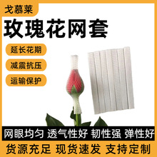 透明玫瑰花网套网格大菊花花卉运输包装尼龙保护套厂家现货批发