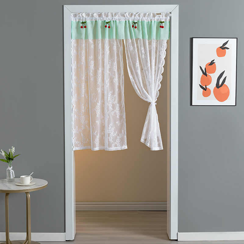 2023 new non-perforated household door curtain bedroom bathroom curtain support a generation of wholesale