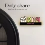 立体感应发光可爱入户门
