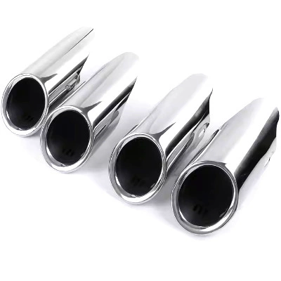pipe modification round mouth square Exhaust pipe - 18-24-years-30-bright-silver-mouth