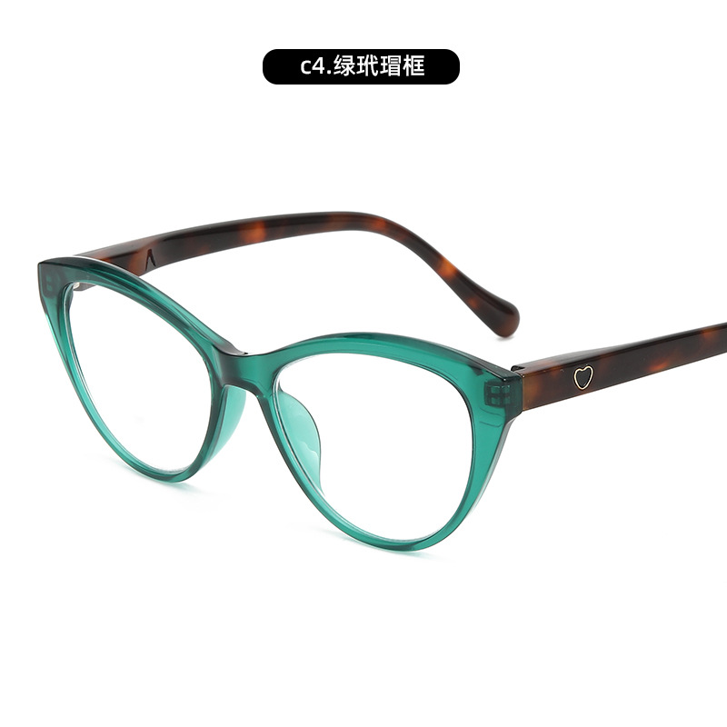 Nuevas gafas de lectura anti-luz azul de moda, marco de ojo de gato para mujer, versión coreana, personalidad cómoda, espejo de mediana edad y ancianos, modelo de celebridad de Internet