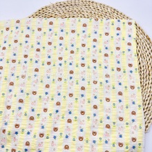 A类全棉双层纱布 平纹细布 水洗棉 婴儿棉家居服衬衫儿童服装面料
