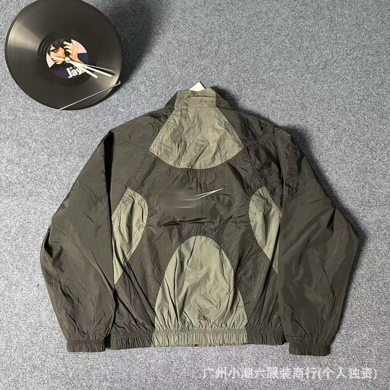 Embroidered Spring and Autumn Jackets for Men and Women, Japanese-Style Patchwork Thin Loose Casual Jackets, Versatile Sports Tops