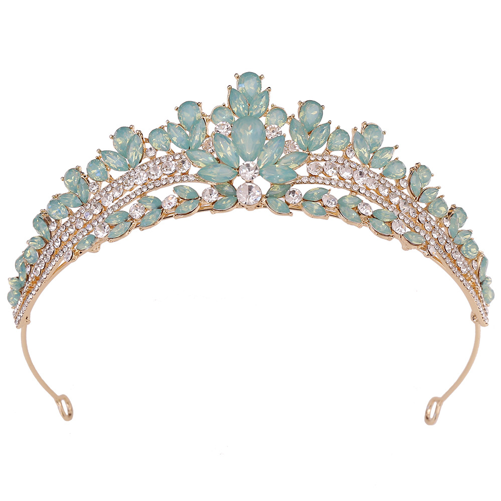 150g Weight Crown Hair Accessories Type 1 Piece Quantity Holiday, Wedding, Birthday Occasion Artificial Crystal, Alloy Material Crown Pattern Women's Gender Diamond Design Simple Style Style Simple Style Women's Crown Artificial Crystal Alloy Diamond Crown 38