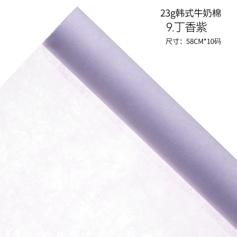 Papel de regalo de flores Papel de pera Papel de algodón Papel perlado Ramo de papel de regalo de flores Papel de embalaje de flores Pastel de hornear Papel de forro al por mayor