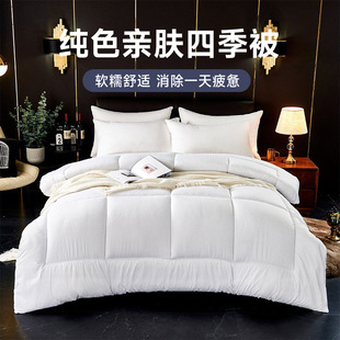 Manufacturer of Four Seasons Quilt Bedding Solid Color Cover Student Dormitory Bunk Bed Spring Autumn Winter Quilt Core Wholesale Soft