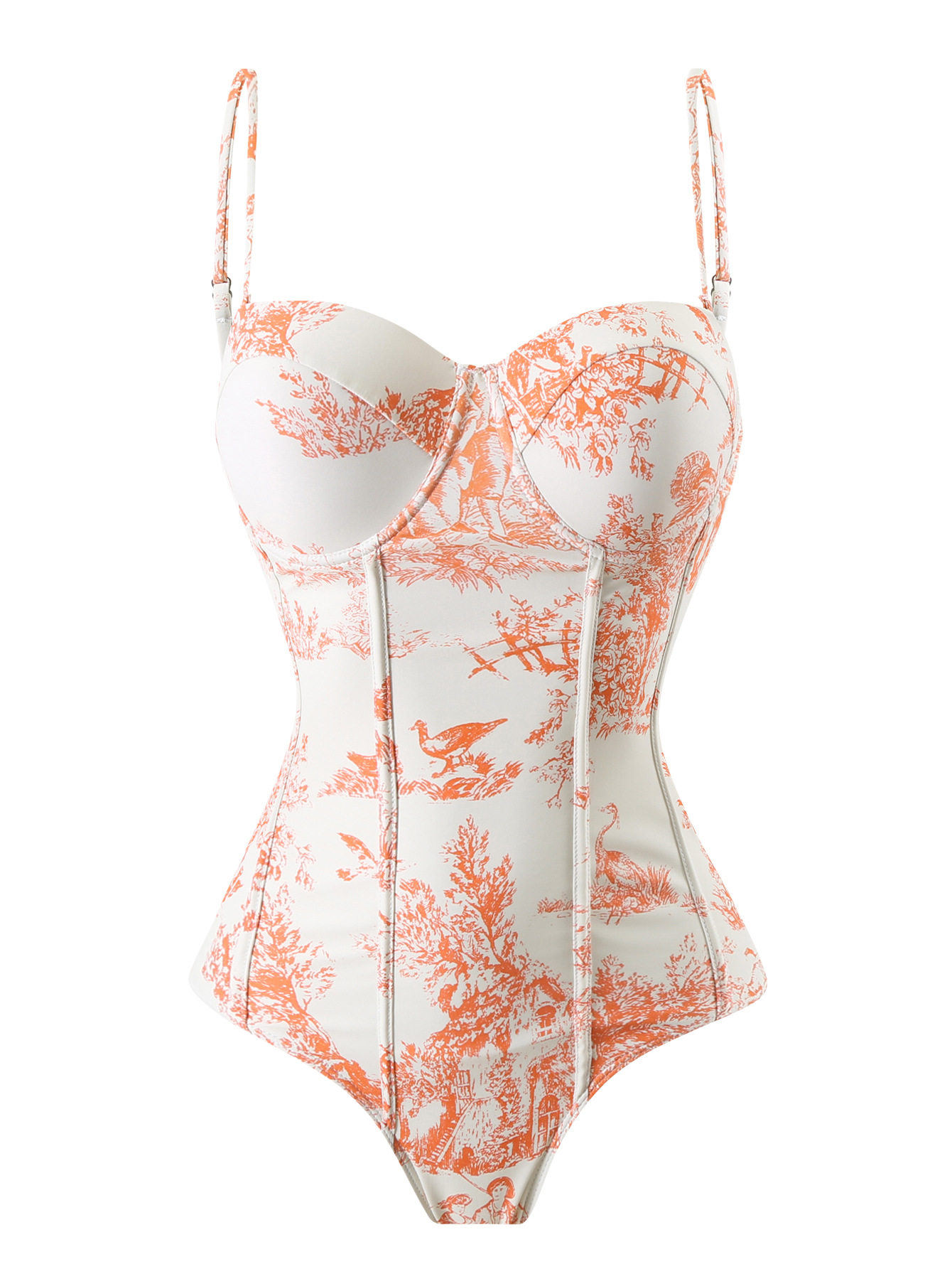 GraceChic 2024 European And American One-Piece Sexy Tight-Fitting Export Cross-Border Swimsuit High-End Beach Set_voghion.com